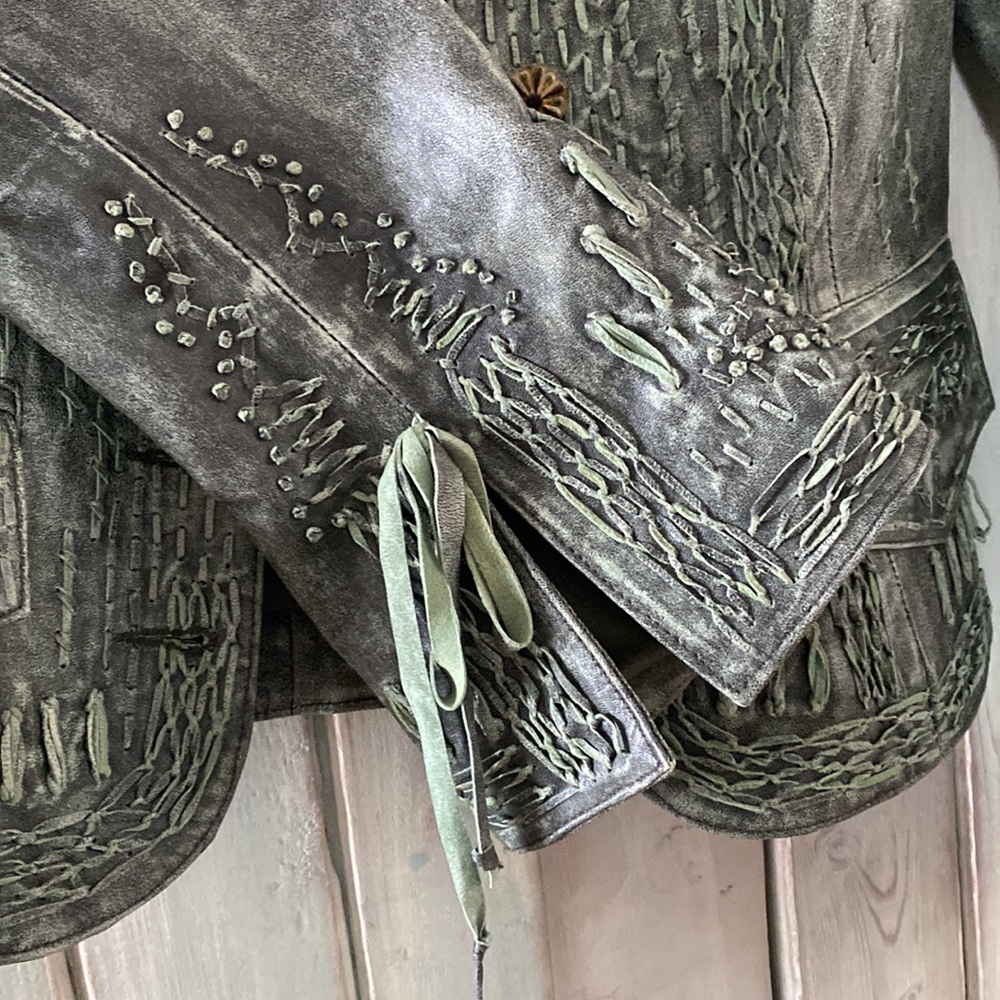 Beautiful Double D Ranch leather jacket - Picture 3 of 6